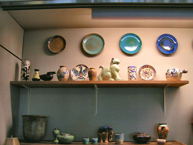 Left Side Older Pieces - Walter Decorated, Mac Decorated and Plates